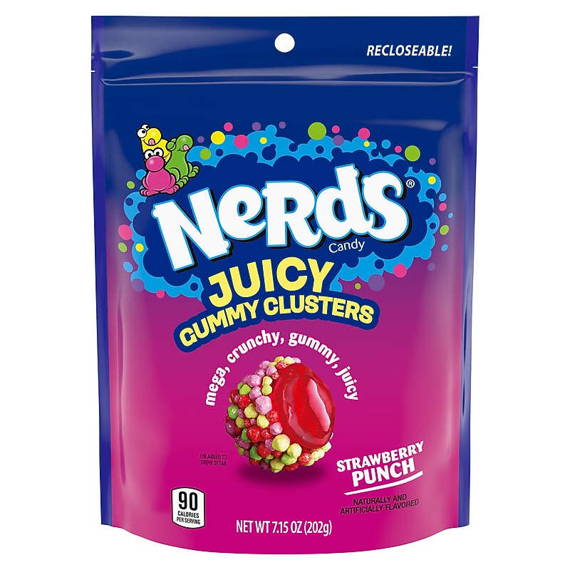Nerds Strawberry Punch Juicy Gummy Clusters, 7.15 oz. (FER08539) image 1