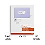 Staples Laser/Inkjet Address Labels, 1" x 2 5/8", White, 30 Labels/Sheet, 250 Sheets/Pack, 7500 Labels/Box (ST18063-CC)~#|#~6AA80B4E-F109-47E2-8A59D94307F49CAA_sc7