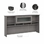 Bush Furniture Cabot 72"W Desktop Hutch, Modern Gray (WC31373)~#|#~6AAB5C22-4DA1-4047-AA3DBC81B2F56D1A_sc7