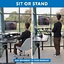 Mount-It! 43"W Manual Corner Adjustable Standing Desk Converter, Black (MI-7958A)~#|#~6AB27B18-CB35-4D74-985581BC0686159C_sc7