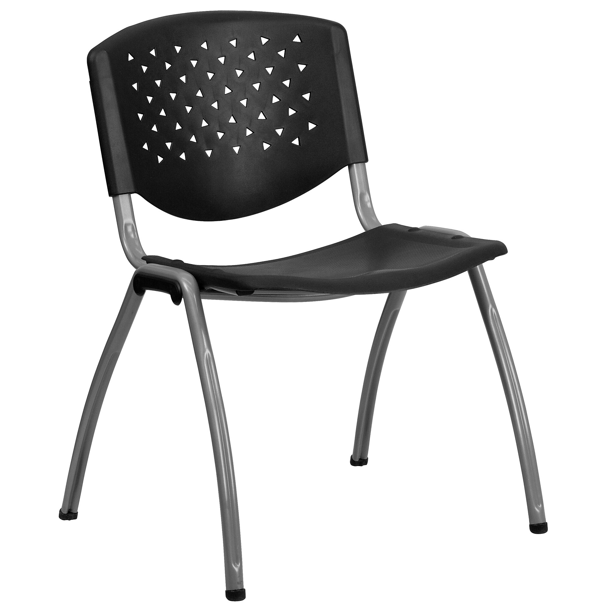 Flash Furniture HERCULES Series Plastic Stack Chair, Black (RUTF01ABK) Sansujyuku sansujyuku.com