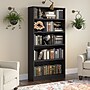 Bush Furniture Universal 72"H 5-Shelf Bookcase with Adjustable Shelves, Black (WL12436)~#|#~6AB86586-AFEC-4AEB-BA3A2727025E6C20_sc7