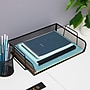 Mind Reader Metal Side Loading Stackable Letter Tray, Letter Size, Black (DSTACK4-BLK)~#|#~6ABD010D-61BE-456B-9A8DF105595CE4E6_sc7