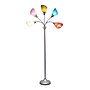 Simple Designs Medusa 67" Silver Floor Lamp with Cone Shades, Multicolored (LF2006-SDM)~#|#~6ABD9350-2405-42E8-8F3699B9D1C391AD_sc7