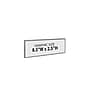 Azar Nameplate Holder, 8.5" x 2.5", Horizontal, Wall Mounted, Clear, Acrylic, 10/Pack (122018)~#|#~6ABEF4B5-FF9C-44A4-9FD477761714922C_sc7
