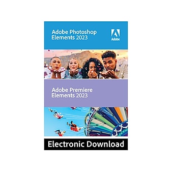 Adobe Photoshop Elements 2023/Premiere Elements 2023 Photo Editing Software for Windows, 1 User [Download]