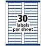 Avery TrueBlock Laser/Inkjet File Folder Labels, 2/3" x 3-7/16", White/Blue, 1,500 Labels/Pack (5766)~#|#~6AC2054D-E0C7-4748-A5EA8F3B0E96616E_sc7