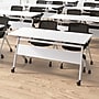 Bush Business Furniture Envision 60"W Foldable Training Room Table with 2 Chairs, White (NVS005WH)~#|#~6AC7E7CF-2D5A-4EB1-8142C9EEF2690023_sc7