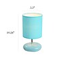 Simple Designs Stonies Small Stone Look 10.24" LED Table Lamp, Blue, 2/Pack (LT2005-BLU-2PK)~#|#~6AD0F4C1-0F59-4C3D-9377F4FD0318318E_sc7