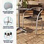 Flash Furniture Lila Indoor-Outdoor 31.5'' Square Table Set with 4 Rattan Chairs, Dark Brown (TLH32SQ020CHR4)~#|#~6ADFCC70-6C16-41D7-BB51921DA3DB8336_sc7