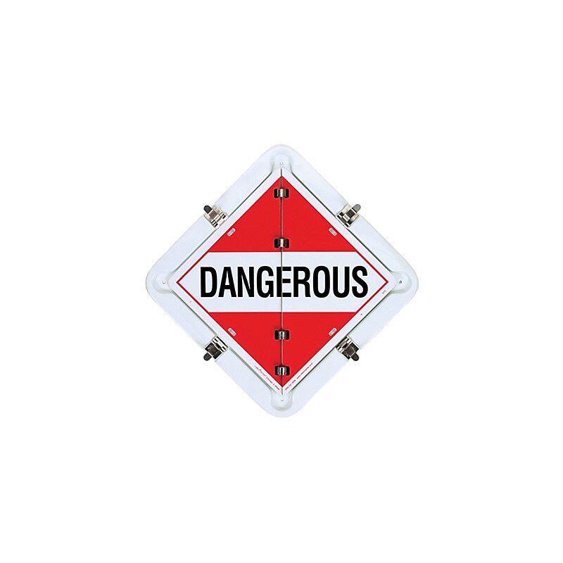 Labelmaster 8 Legend Placard With Mounting Holes (81-8WFO) image 1