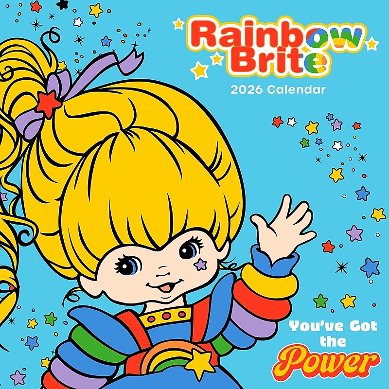 2026 TF Publishing 12" x 17" TF Publishing 12" x 12" Rainbow Brite Wall Calendar 26-1123 image 1
