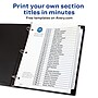Avery Customizable Table of Contents Dividers, Ready Index Printable Section Titles, Preprinted 1-31 White Tabs, 1 Set (11128)~#|#~sp42478896_sc7