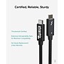 Plugable 3.3' USB C Power Cable, Black (TBT4-40G1M)~#|#~6AE96A8F-59B6-49B4-A34D2F7098D619D5_sc7