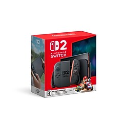 未開封 Nintendo Switch 2 ブラック/レッド Nintendo Switch 2, 256GB, Mario Kart World Bundle, Black