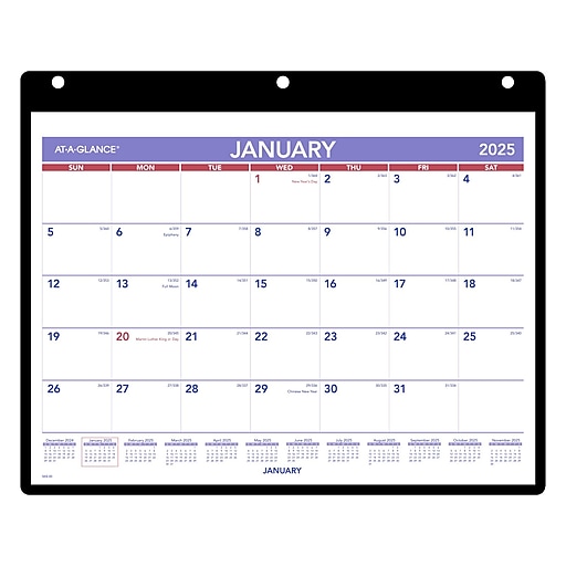 At A Glance Calendar 2025 Staples