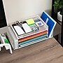 Mind Reader Metal Desktop Organizer Letter Tray, 16.75"L x 9.15"W x 6"H, White (4TSIDE2-WHT)~#|#~6AF57864-506B-4C06-BEE0B5D881BC64FA_sc7