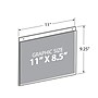 Azar Hanging Sign Holder, 11" x 8.5", Horizontal, Wall Mounted, Clear, Acrylic, 10/Pack (162715)~#|#~6AF68750-AE28-4DD2-81F158FB48DC8909_sc7