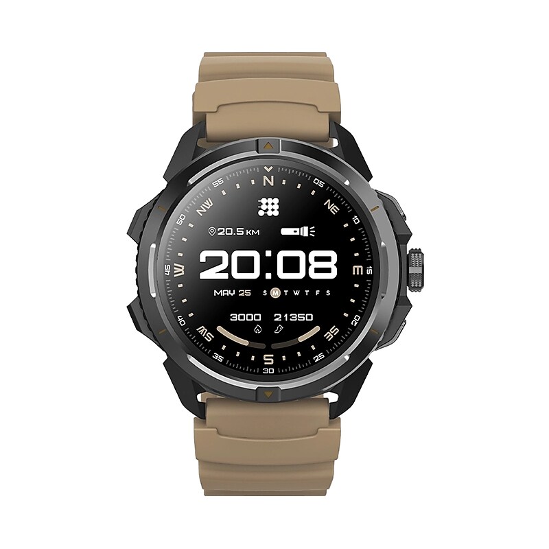 Cubitt Terra Smart Watch, Dual-Band GPS, 37.59mm, Desert Sand, Silicone Band (CT-TERRA9) image 1