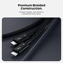 Satechi Pro 3.28 ft. USB-C to USB-C Thunderbolt Charging Cable, Male to Male, Black (ST-YTB5100K)~#|#~6AF7FFE8-7D0B-4530-92E1F98FB5D9A96D_sc7