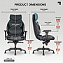 Sharper Image Algrove Comfort-X Ergonomic Swivel Executive Massage Chair, Black/Blue (60117-BLKBLU)~#|#~6AFA4604-48C1-4F21-AB0224BA623E6224_sc7