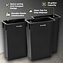 Alpine Industries Polypropylene Trash Can and Dolly, 23 Gallon, Black (ALP477-BLK-PKD)~#|#~6AFCE6C8-B54B-4D80-82085658C91C9CEC_sc7