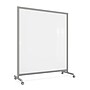 Ghent EZ Magnetic Glass Mobile Dry-Erase Whiteboard, Aluminum Frame, 75"H x 62"W, White (EZ1MA7562WH)~#|#~6AFE7874-B521-4036-BDD2B8515B1F3E75_sc7