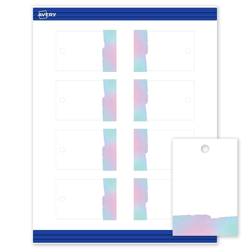 Avery  3" Blank Price & Merchandise Tags, White, 80/Carton (S00-F3X-PRMWT10) image 1