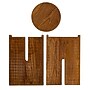 Storied Home Paulownia 9.8"Dia. Wooden Round Accent Table, Brown (EC1709)~#|#~6B0094EC-A089-4F61-AF7487D2893E0F7C_sc7