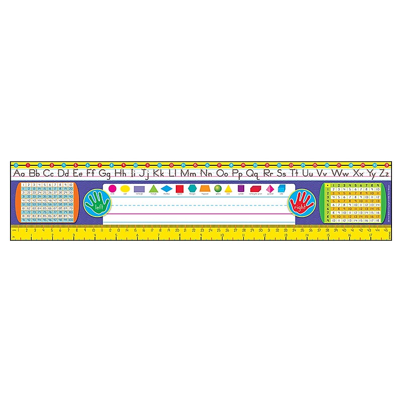 TREND Enterprises Zaner-Bloser Desk Toppers Ref. Name Plates, 36/Pack (T-69402) image 1