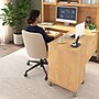 Bush Home Somerset 60" W L Shaped Computer Desk with Hutch, Maple Cross (SET002MC)~#|#~6B09377F-211C-49EB-A247430B87DD1BE2_sc7
