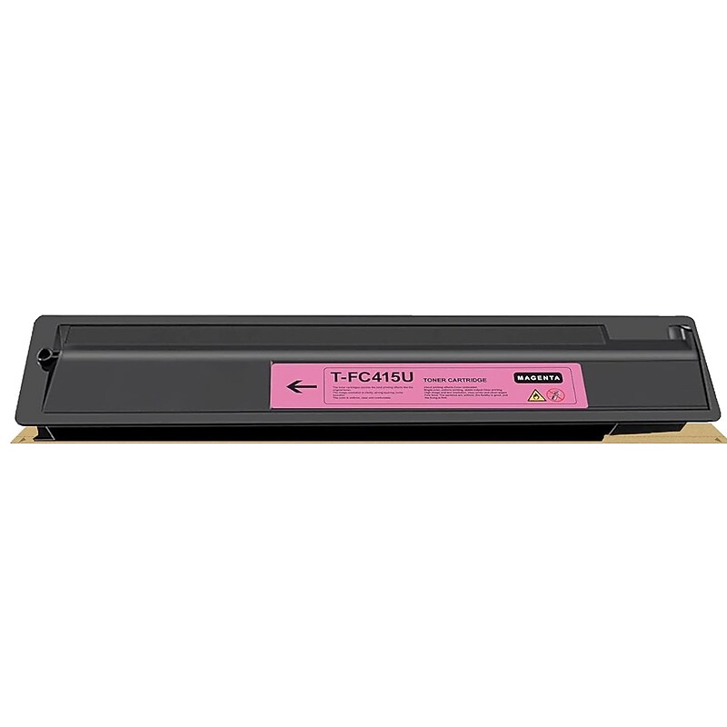 Globe Remanufactured TFC415UM Magenta High Yield Toner Cartridge Replacement for Toshiba T-FC415U-M image 1
