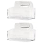 Excello Global Products Horizontal Card Holder, 3" x 2", Horizontal, Table Top/Countertop, Clear Plastic, 2/Pack~#|#~6B123E28-729A-4295-922CB948C2FE35A0_sc7