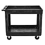 Rubbermaid 2-Shelf Plastic/Poly Mobile Utility Cart with Swivel Wheels, Black (FG9T6700BLA)~#|#~6B142ECA-159C-4C2E-A3AD5D083BBAB414_sc7