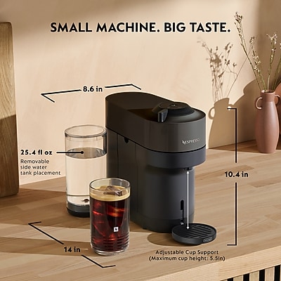 Nespresso Vertuo Pop+ Coffee & Espresso Machine Combination, Black (ENV92BAE) Sansujyuku sansujyuku.com