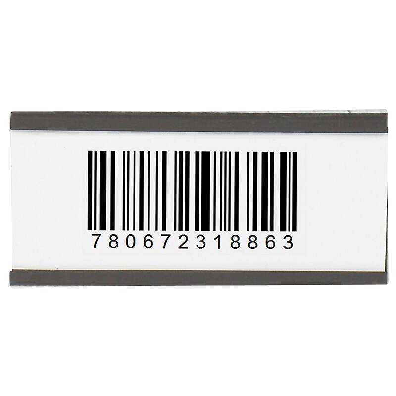 Magnetic "C" Channel Label Holders, 2" x 4", Black, 25/Carton (LH194) image 1