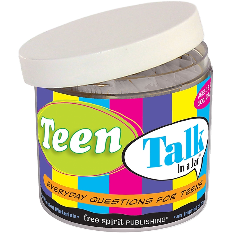 Free Spirit Publishing Teen Talk In a Jar, Multicolored (SEP141021) image 1