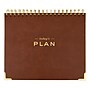 Martha Stewart 10" x 8.5" Daily Personal Organizer, Faux Leather Cover, Brown/Gold (MS112F)~#|#~6B257734-6E7B-4010-B47B5C25AFAD3E0E_sc7