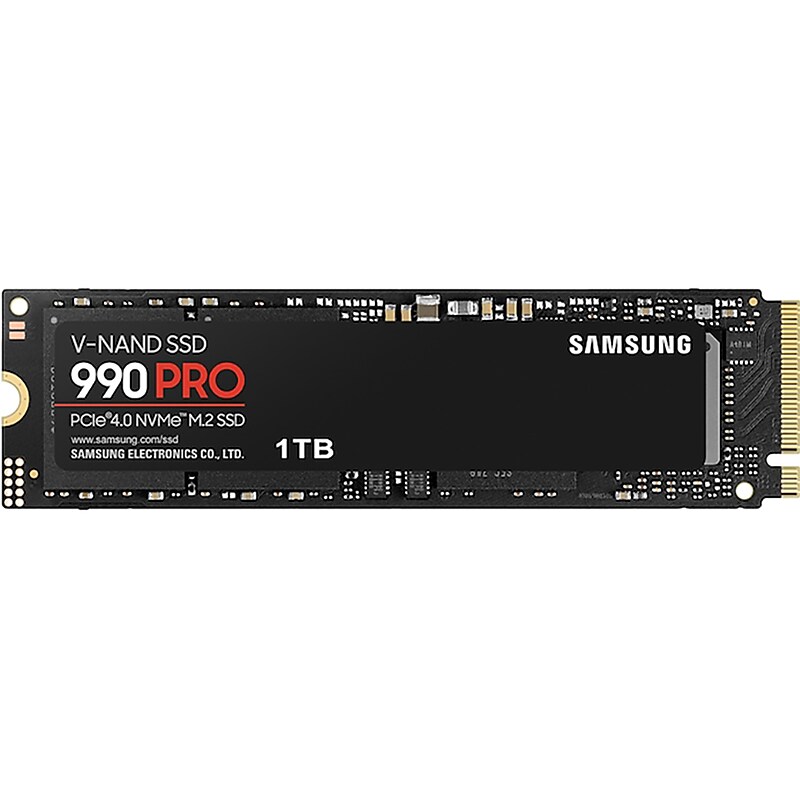 Samsung 990 PRO 1TB M.2 PCI Express 4.0 Internal Solid State Drive, V-NAND (MZ-V9P1T0B/AM) image 1