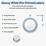 Avery Laser/Inkjet Circle Multipurpose Labels, 3" Dia., White, 60/Pack (S00-F8N)~#|#~6B2EA5DA-C420-42CB-B426848ACABFB20A_sc7