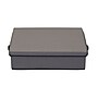 Household Essentials 23.23 Quart Platter Storage Chest with Lid, Fabric, Gray (52549-1)~#|#~6B3C674B-402A-42C3-A93B752A5295BC28_sc7
