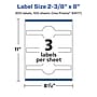Avery Laser/Inkjet Decorative Edge Waterproof Multipurpose Labels, 8" x 2.375", White, 300/Box (94117)~#|#~6B3D93E1-417B-430C-BEA61BEAD4CD9C89_sc7
