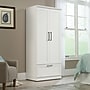 Sauder HomePlus 71"H Storage Armoire with 2 Shelves, Soft White (423144)~#|#~6B3E0F73-785D-438B-BAFE4B7A84CD35F5_sc7