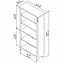 Bush Furniture Salinas 63"H 5-Shelf Bookcase with Adjustable Shelves, Vintage Black Laminated Wood (SAB132VB-03)~#|#~6B405D24-DD8E-44B8-9952F752C9517166_sc7