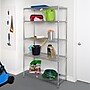 Honey-Can-Do 5-Tier Heavy-Duty Adjustable Shelving Unit with 800-lb Shelf Capacity, 18"W, Chrome (SHF-01441)~#|#~6B41CFEC-1200-4D8D-A972531E6E5CBBAA_sc7