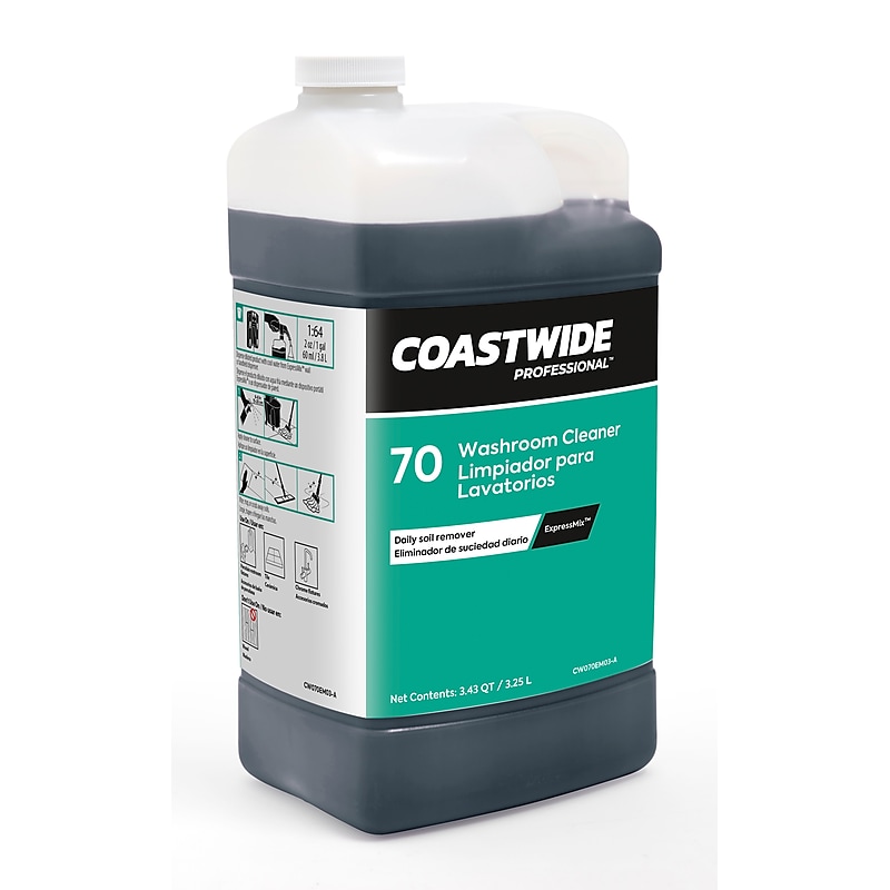Coastwide Professional Washroom Cleaner 70 Concentrate for ExpressMix, 3.25L, 2/Carton (CW7003EM-A) image 1