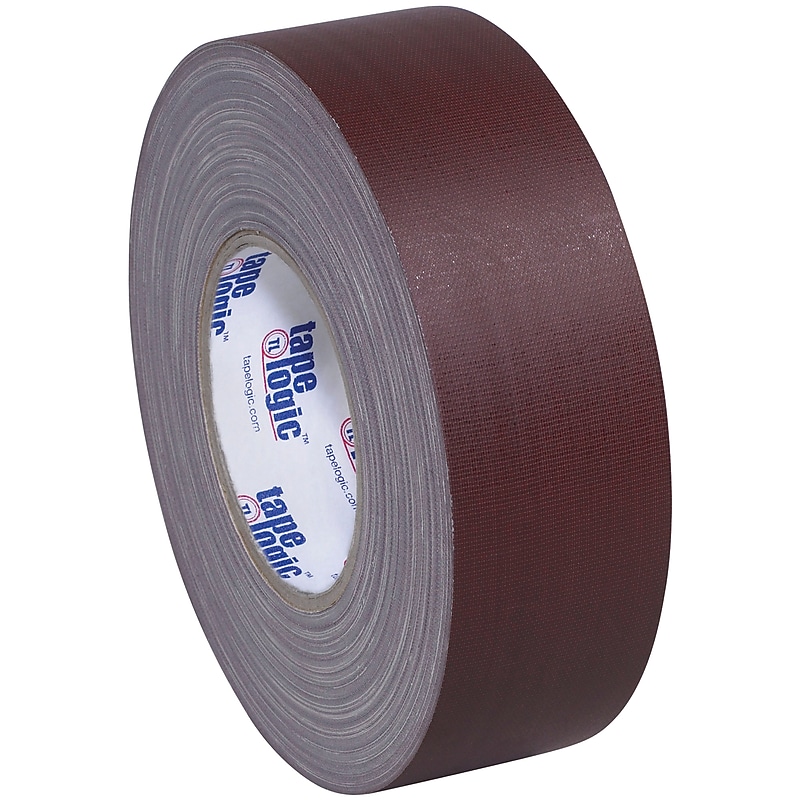 Tape Logic Non-Reflective Gaffers Tape, 2" x 60 yds., Brown, 3/Carton (T98718BR3"PK) image 1