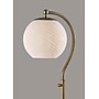 Adesso Swirl 58.75"H Antique Brass Floor Lamp with White Swirl Glosted Glass Shade (3262-21)~#|#~6B4D5CBD-7DC0-4277-AEECEBEE47A5DDD9_sc7