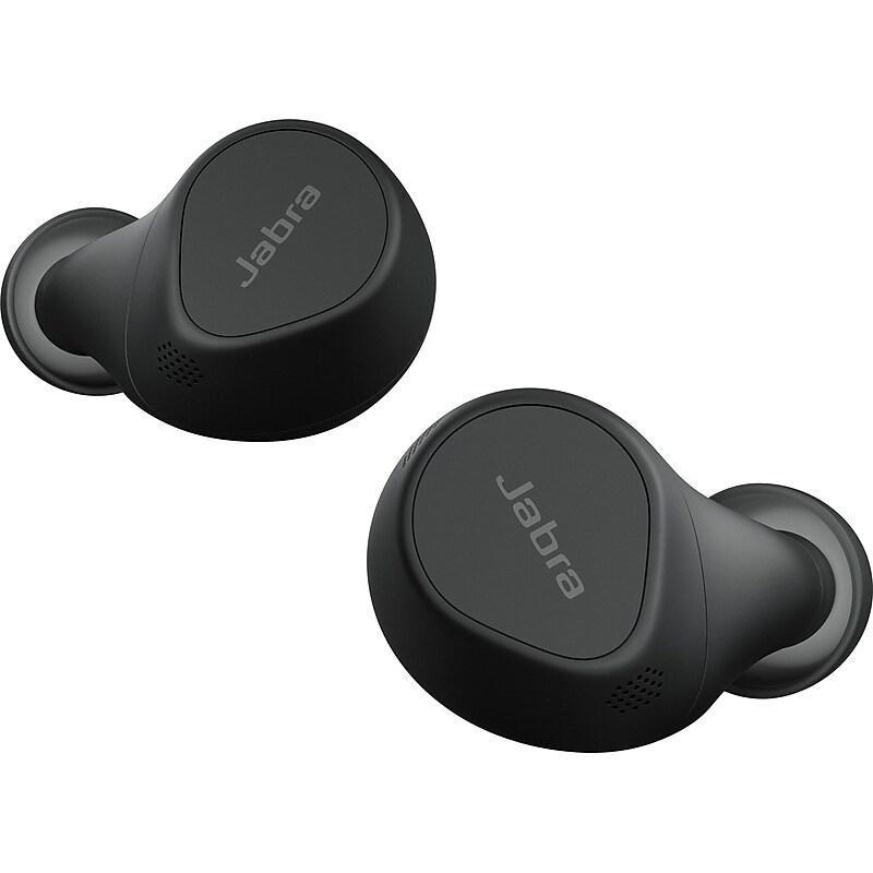 Jabra Evolve2 Buds Wireless Active Noise Cancellation Replacement Earbuds, Bluetooth, Black (14401-38) image 1