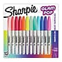 Sharpie Glam Pop Permanent Markers, Fine Tip, Assorted, 12/Pack (2185226)~#|#~6B519DF5-6303-4818-B938577CC4E20222_sc7